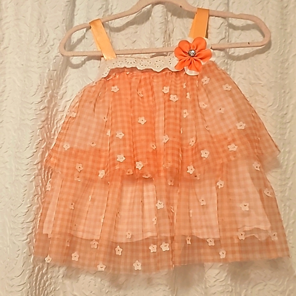 Flour frilly tank top